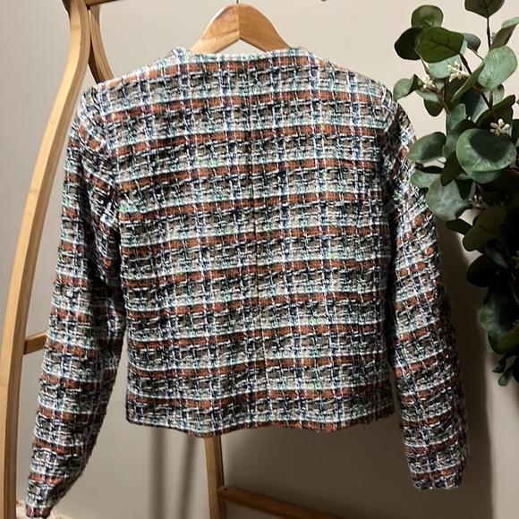 Autres Filles Tweed Button Up Crop Blazer - Picture 5 of 5